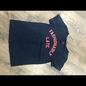 Jcrew story tee navy xs